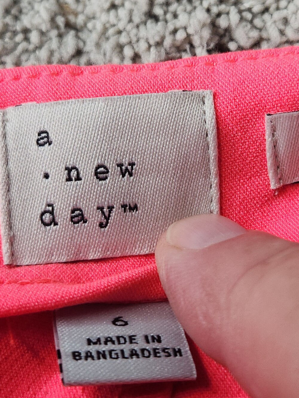 Women's High-Rise Tailored Shorts - A New Day Pink 6/4" Inseam - Picture 3 of 10